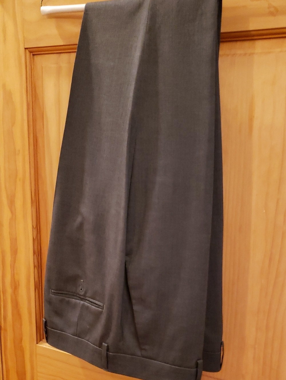 Express Men's Charcoal Gray Dress Trousers